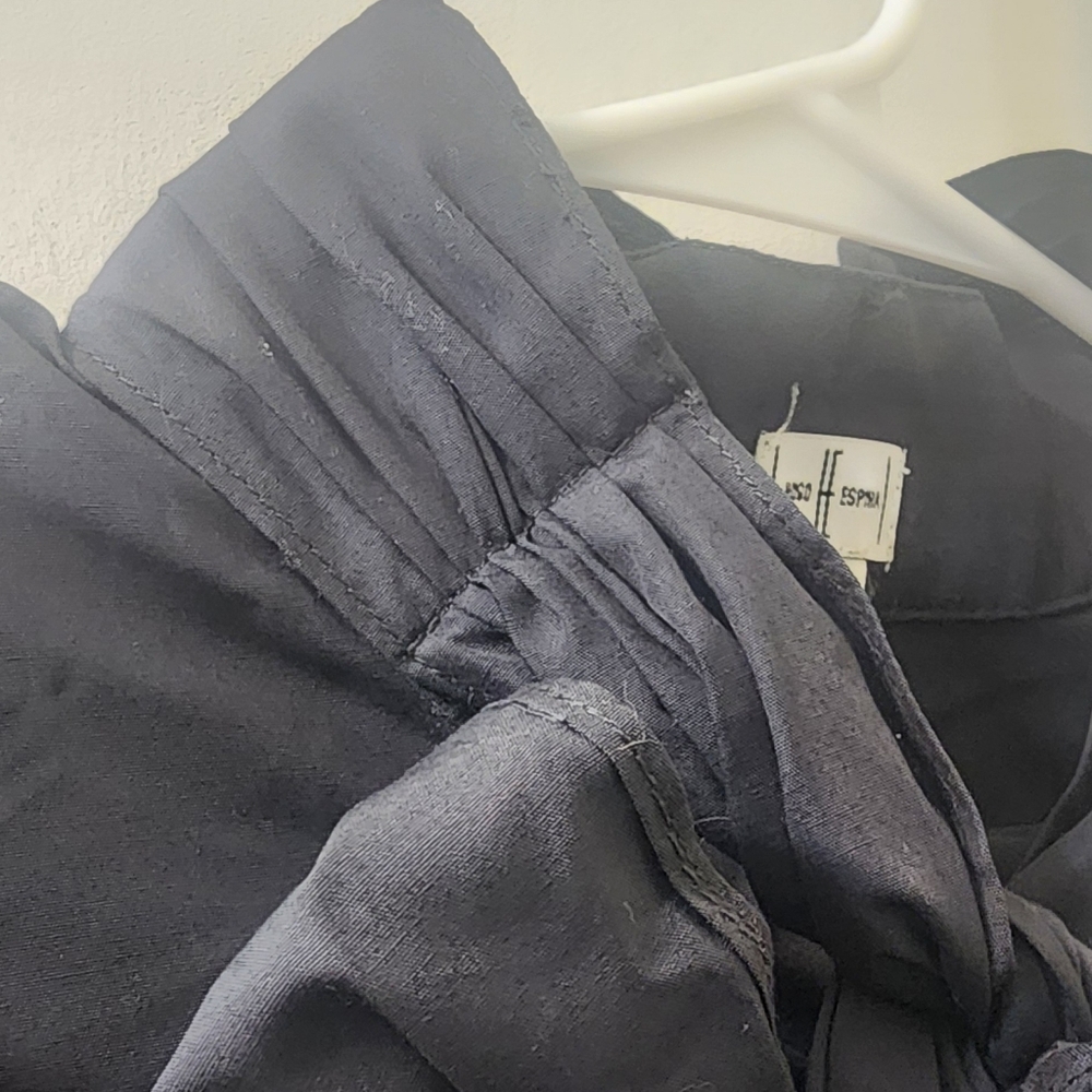 Hugo Espina Elegant Black Women's Top with Bow Detail‎ - Picture 4 of 11